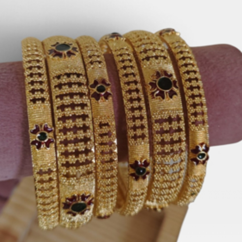 Metal Bangle Set (6 Pcs-MB02)